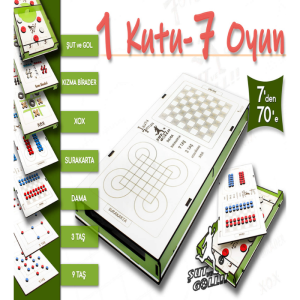 7'den 70'e Eğlence: 1 Kutu 7 Oyun Dev Seti