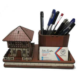 Nostaljik Köşk Figürlü Kişiye Özel Masa Üstü Seti